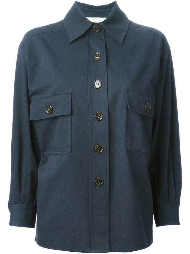 Chloé Classic Shirt, Women's, Size: 38, Blue, Cotton