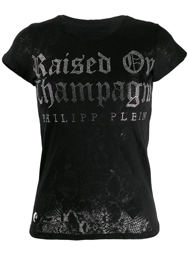 Philipp Plein Gothic Print T-shirt - Black