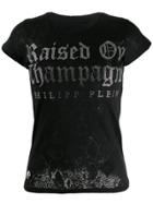 Philipp Plein Gothic Print T-shirt - Black