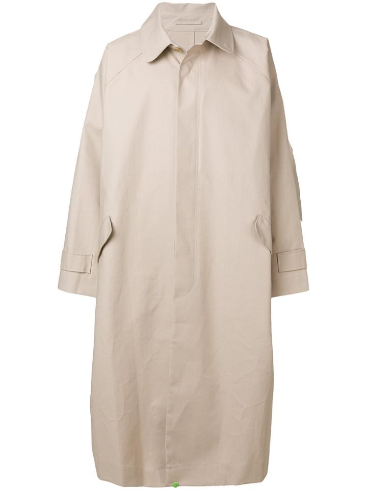 Hed Mayner Classic Trench Coat - Nude & Neutrals