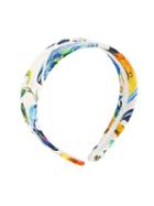 Dolce & Gabbana Kids Painterly Print Headband, Girl's, White