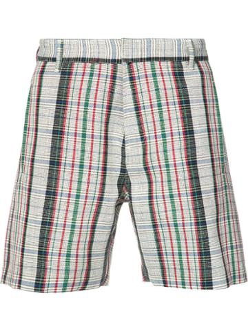 Orley - Checked Shorts - Men - Wool - S, Red, Wool