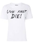 Mcq Alexander Mcqueen Live Fast Die T-shirt - White