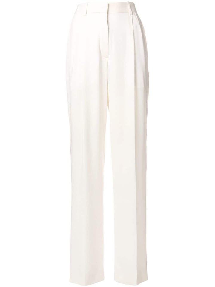Sonia Rykiel High Waisted Pleated Trousers - White