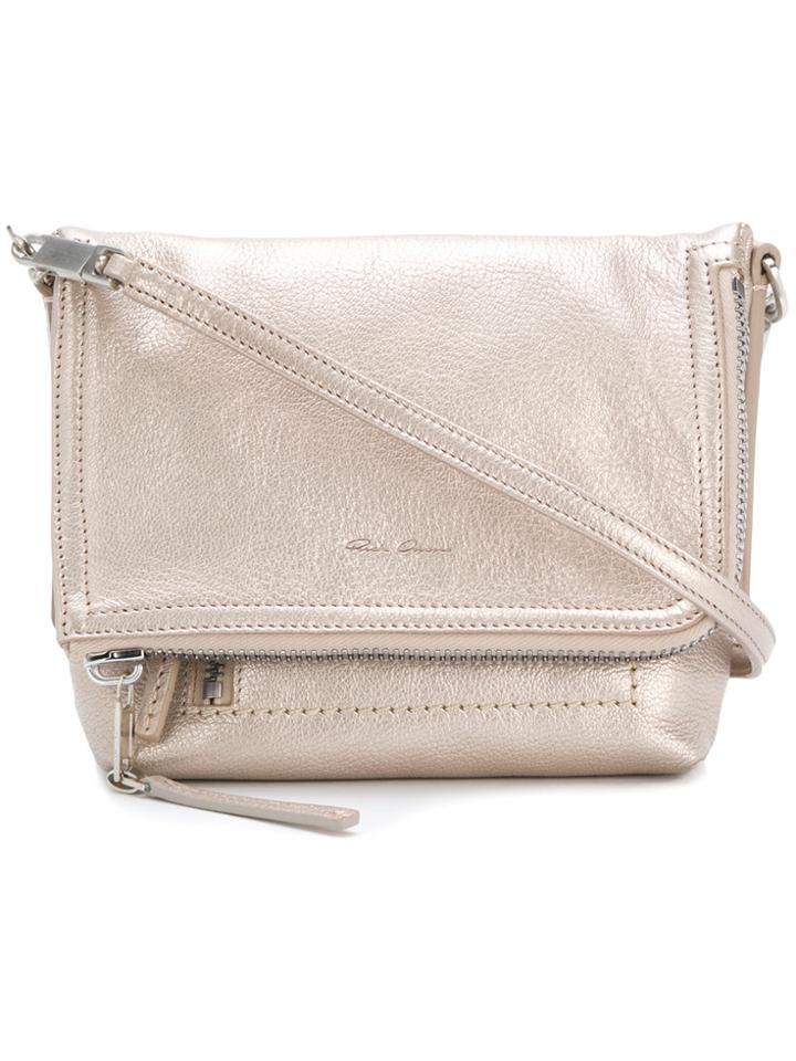 Rick Owens Foldover Cross-body Bag - Metallic