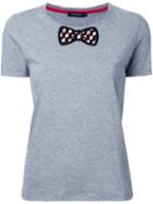 Loveless Bow Detail T-shirt, Women's, Size: 34, Grey, Cotton
