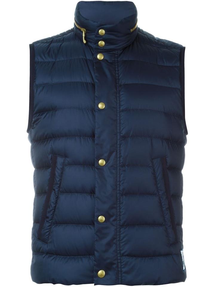 Moncler Gamme Bleu Padded Gilet, Men's, Size: 3, Blue, Feather Down/polyamide