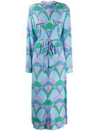 Essentiel Antwerp Troo Troo Printed Shirt Dress - Blue