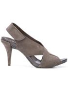 Pedro Garcia Open Toe Sandals - Grey