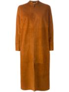 The Row 'luri' Coat, Women's, Size: 4, Yellow/orange, Lamb Skin