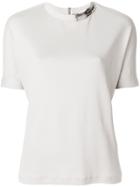 Fabiana Filippi Gem Embellished Collar Blouse - Nude & Neutrals