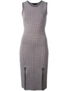 Alexander Wang Gingham Pencil Dress, Women's, Size: Small, Brown, Nylon/spandex/elastane/viscose