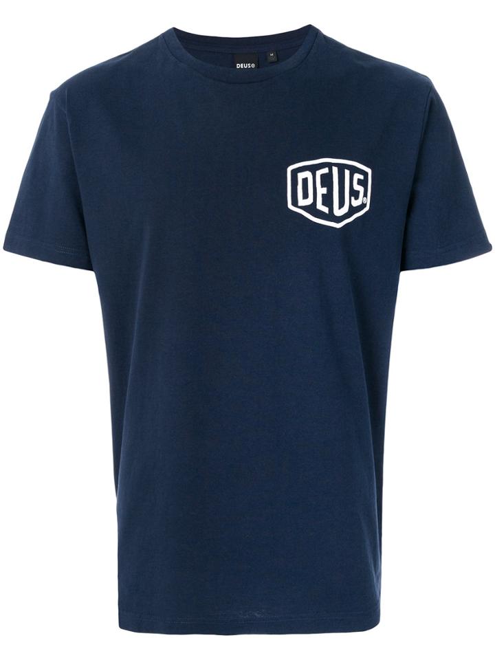 Deus Ex Machina Logo Print T-shirt - Blue