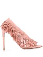 Aquazzura Wild Fringe Sandals - Pink