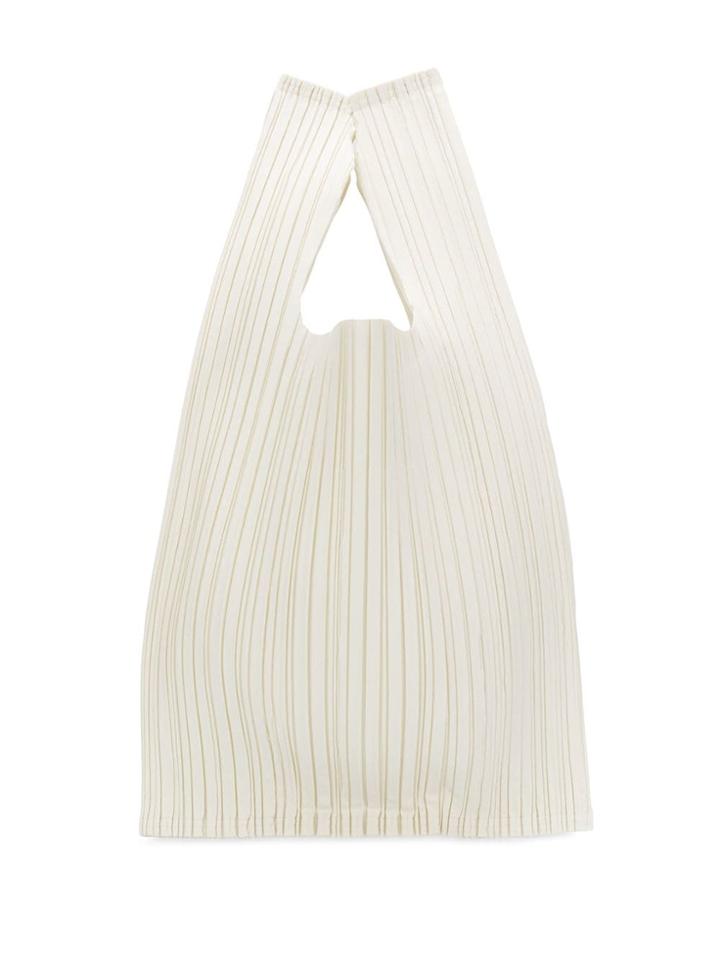 Issey Miyake Micro-pleated Tote Bag - White