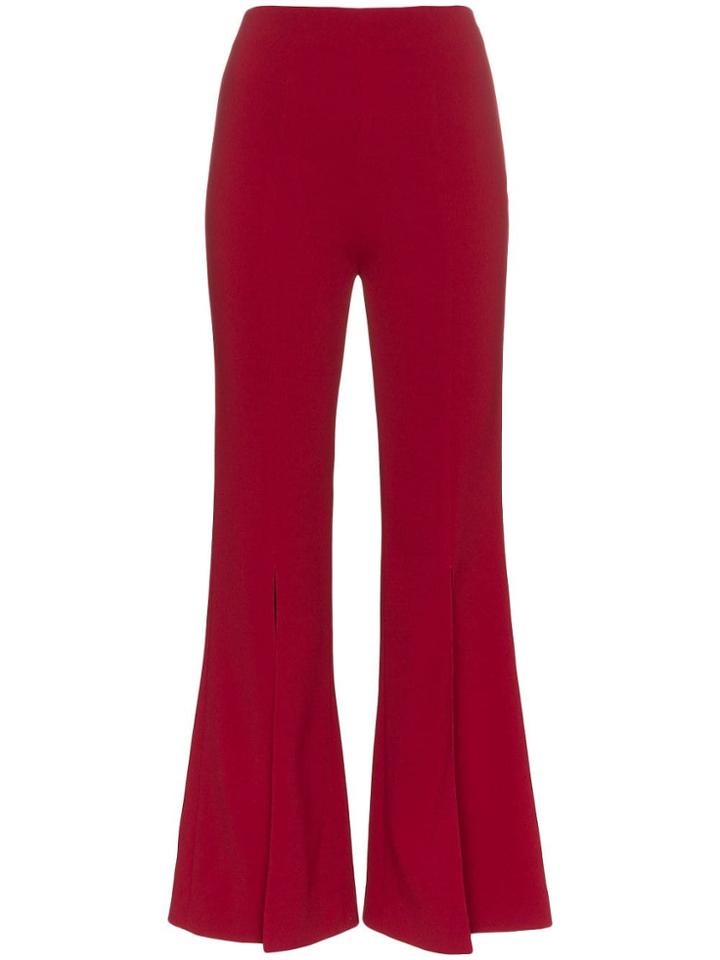 Roland Mouret Parkgate Split Hem Trousers - Red