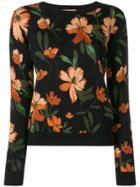 Twin-set Floral Print Sweatshirt - Black