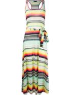 Lygia & Nanny Striped Maxi Dress, Women's, Yellow, Polyamide