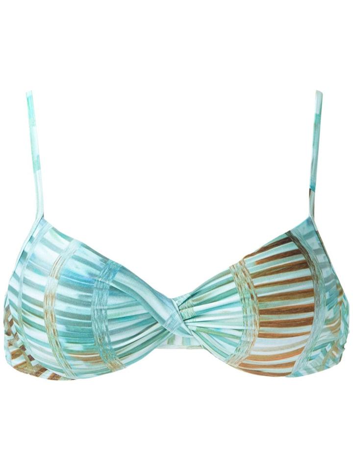 Lygia & Nanny Cassis Printed Bikini Top - Blue