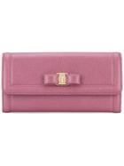 Salvatore Ferragamo Continental Wallet - Pink & Purple