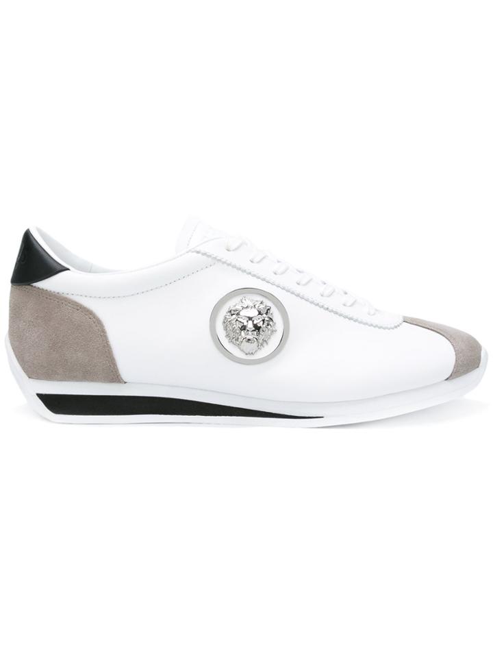 Versus Lion Embellishment Trainers - White