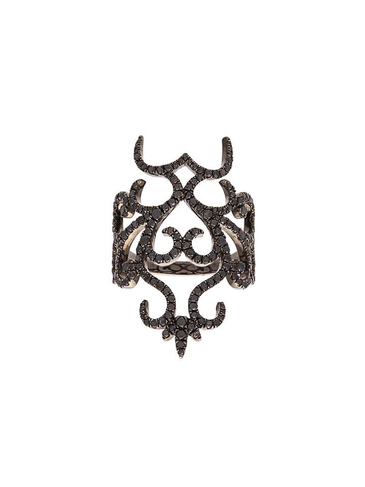 Lynn Ban Twisted Ring, Women's, Size: 7 1/2, Metallic