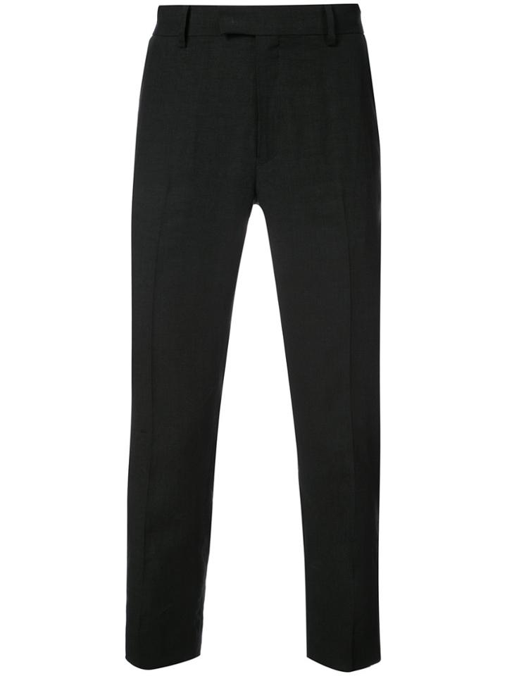 Christian Dada Slim Belted Trousers - Black