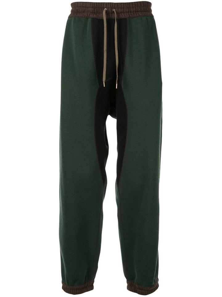 Kolor Colour Block Track Pants - Green