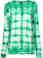 Proenza Schouler Tie Dye Long Sleeve T-shirt - Green