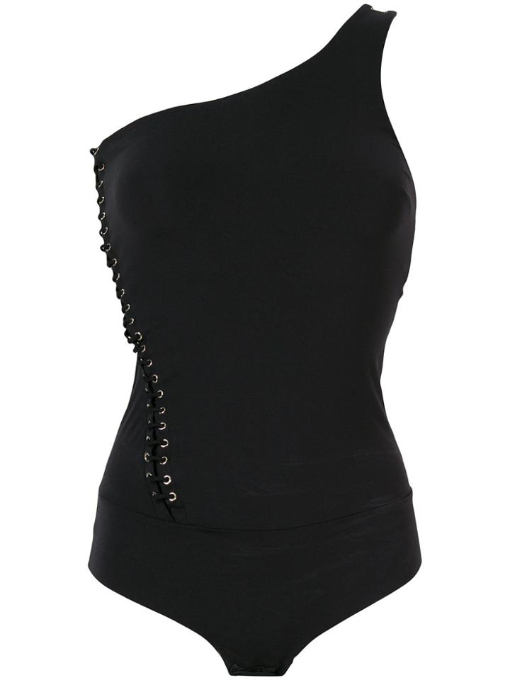 Elisabetta Franchi One-shoulder Bodysuit - Black