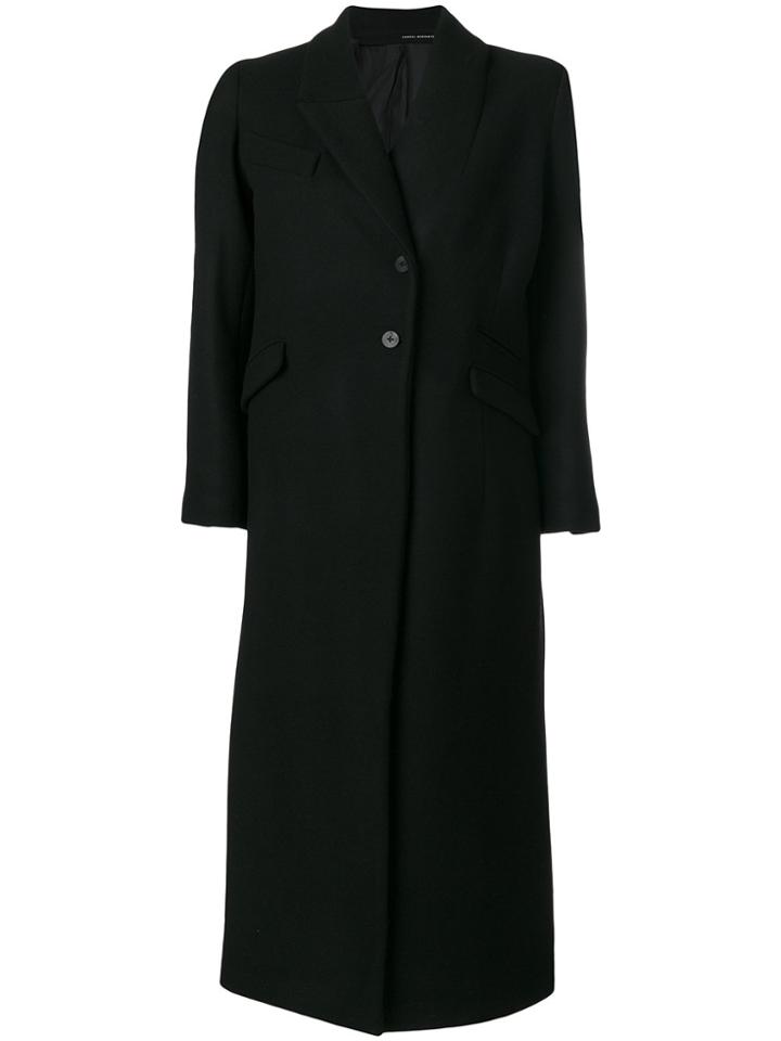 Isabel Benenato Fitted Coat - Black