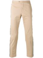 Palm Angels Striped Trim Trousers - Brown