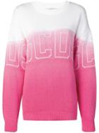 Gcds Gradient Logo Knitted Jumper - Pink