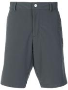 Ea7 Emporio Armani Logo Patch Fitted Shorts - Grey