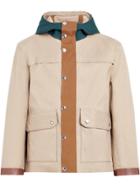 Mackintosh Fawn & Cedar Bonded Cotton Hooded Jacket Gr-117 - Neutrals