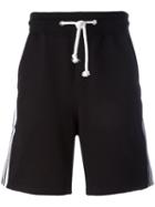Gcds Side Stripes Shorts, Men's, Size: Large, Black, Cotton