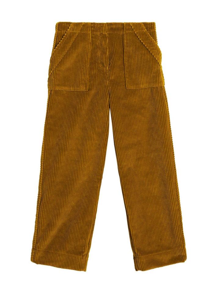 Burberry Kids Teen Corduroy Wide-leg Trousers - Yellow