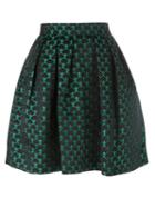 Mary Katrantzou Mini Cloud Print 'algernon' Skirt, Women's, Size: 8, Green, Viscose/polyester/polyamide/silk