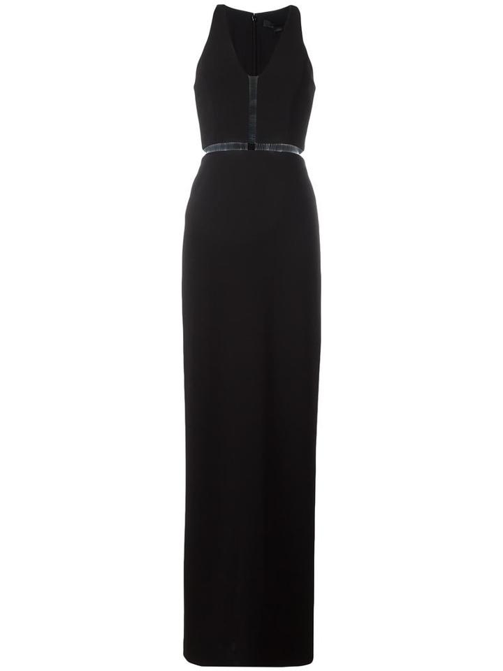 Alexander Wang Fishing Line Panel Gown, Women's, Size: 4, Black, Polyester/spandex/elastane/triacetate