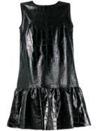 Brognano Low Back Ruffled Dress - Black