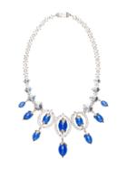Miu Miu Coloured Beads Crystal Necklace - Blue