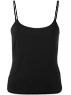 Armani Collezioni Plain Tank Top, Women's, Size: 44, Black, Viscose/spandex/elastane