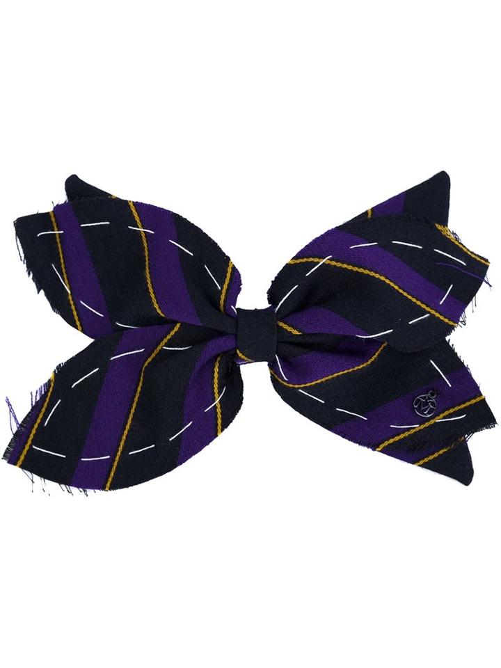 Maison Michel 'abigail' Hair Bow, Women's, Pink/purple, Cotton/viscose/wool