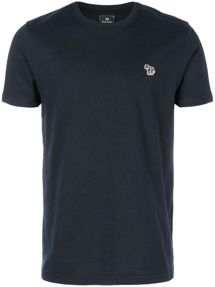 Ps By Paul Smith Embroidered Logo T-shirt - Blue