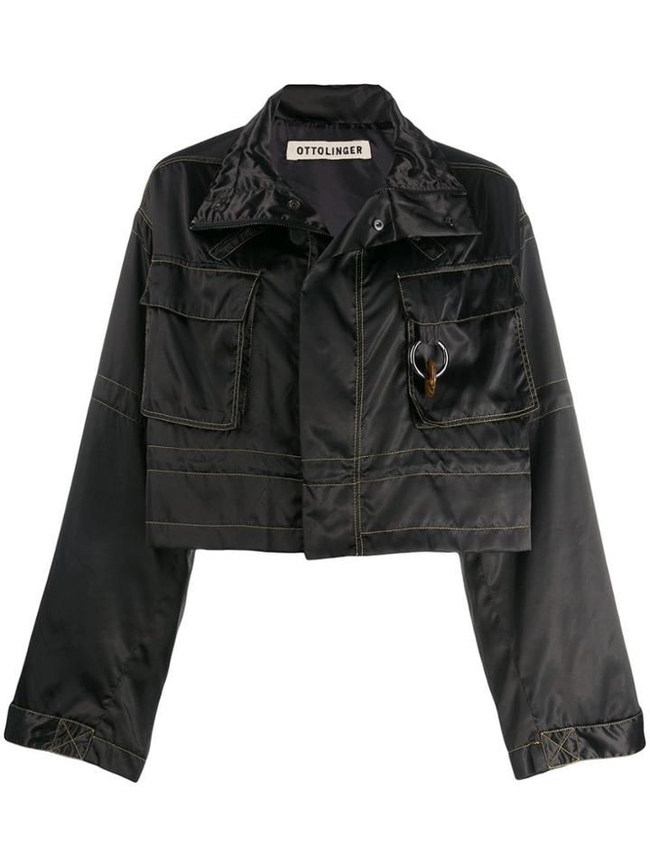 Ottolinger Oversized Cropped Jacket - Black