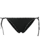 Versace Logo Bikini Bottoms - Black