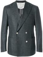 Corneliani Double Breasted Blazer - Grey
