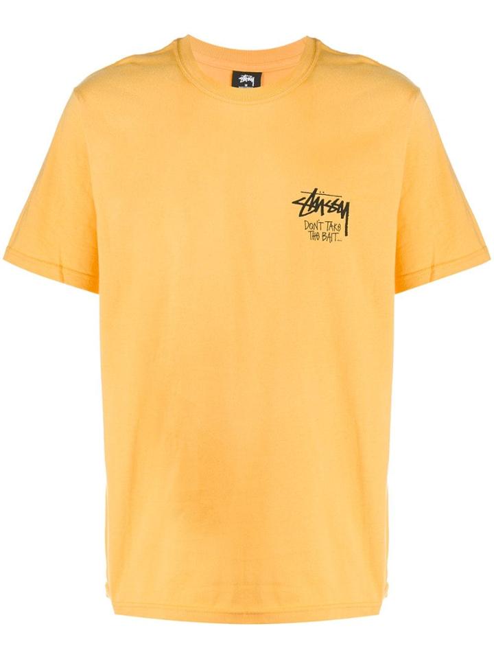 Stussy Don't Take The Bait T-shirt - Yellow