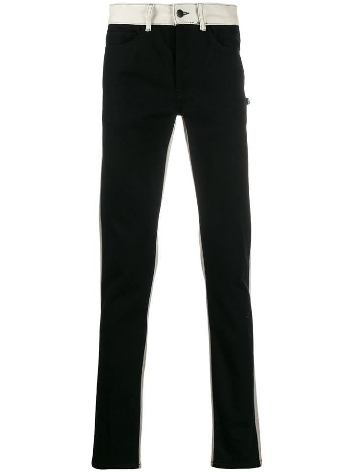 Marcelo Burlon County Of Milan Patchwork Slim Jeans - Black