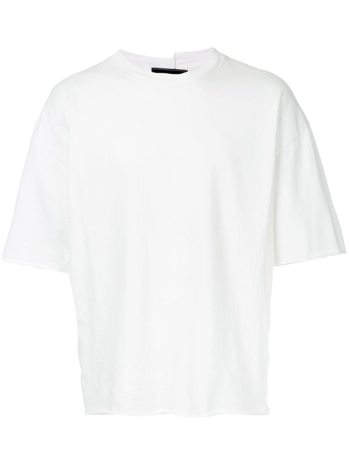 Halfman - Half Sleeve T-shirt - Men - Cotton - L, White, Cotton